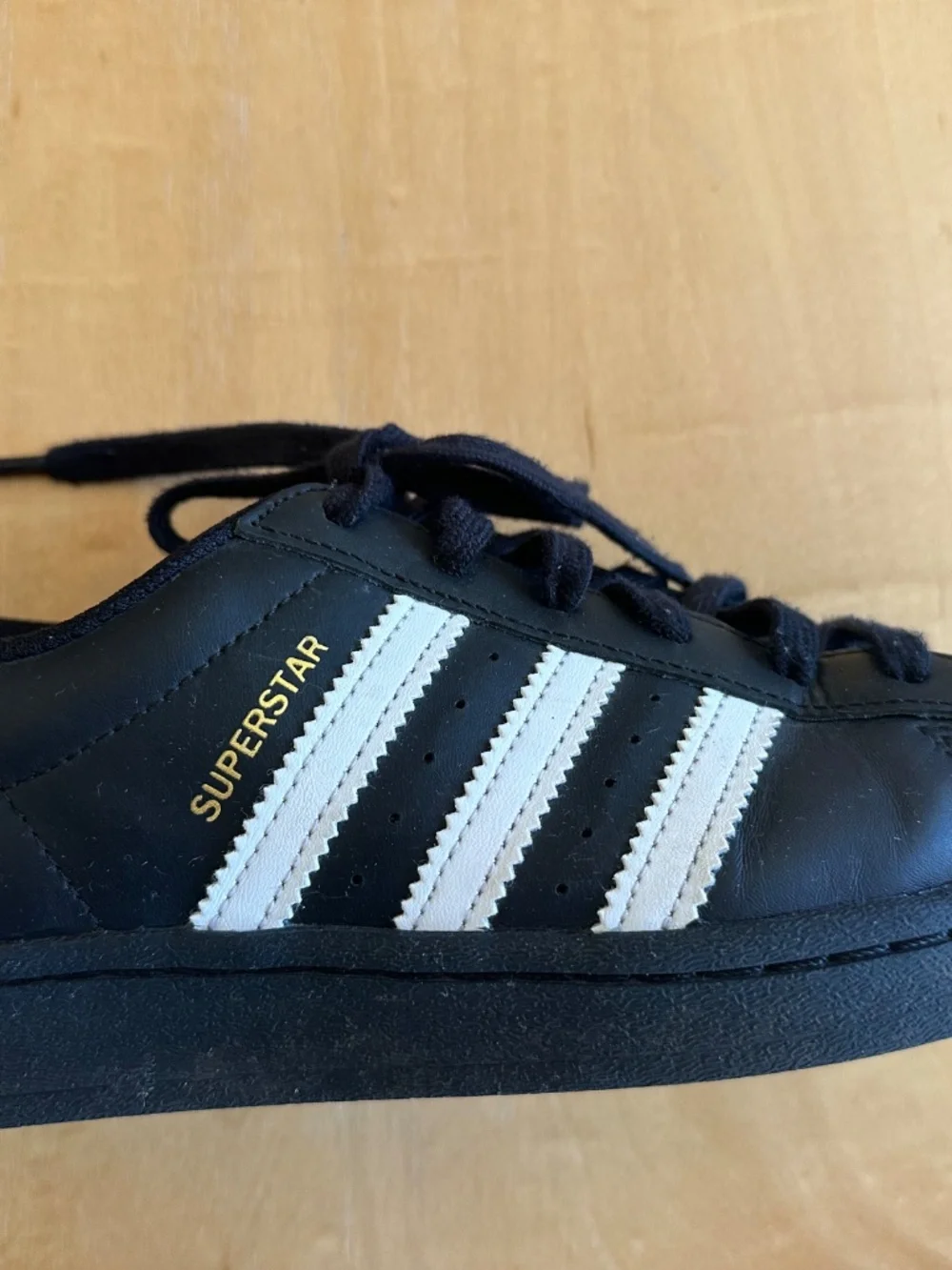 Adidas Classic Superstar Sneakers Black with White Stripes